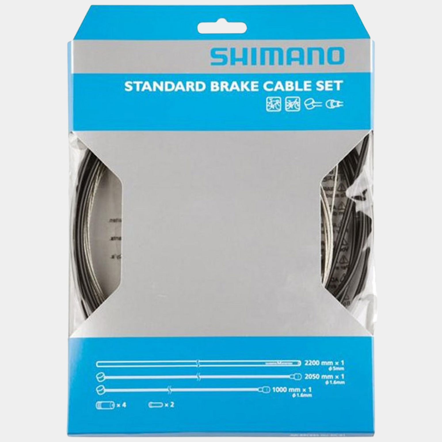 Wireset brakes MTB Standard, maastopyörän vaijerisetti - full image 1