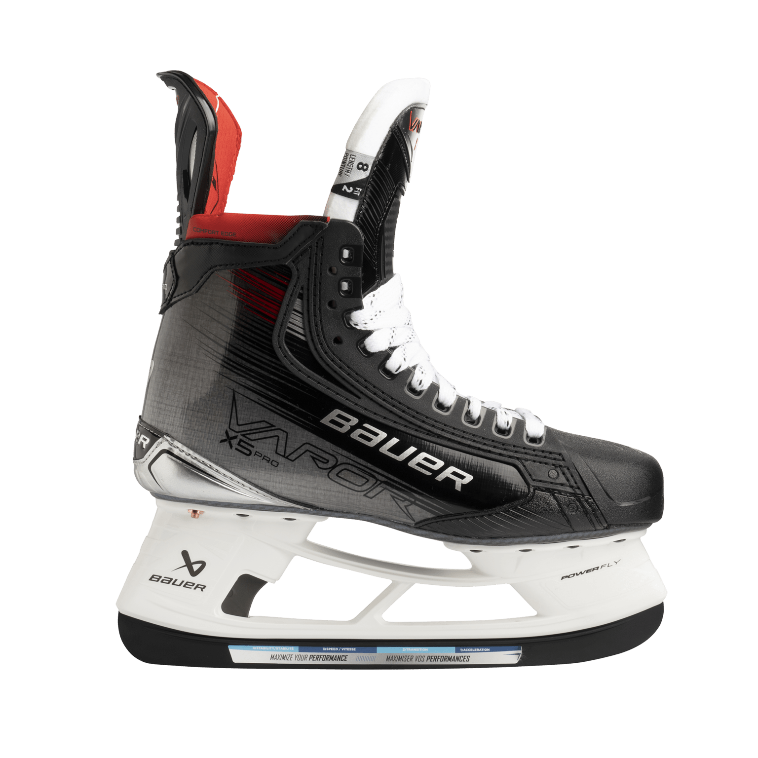 Bauer S23 Vapor X5 Pro Skate 24/25, хоккейные коньки без лезвий, промежуточные