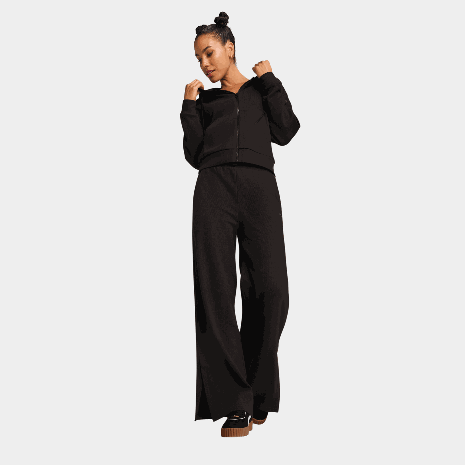 HER Comfort High-Waist Straight Pants, Naisten collegehousut - full image 2