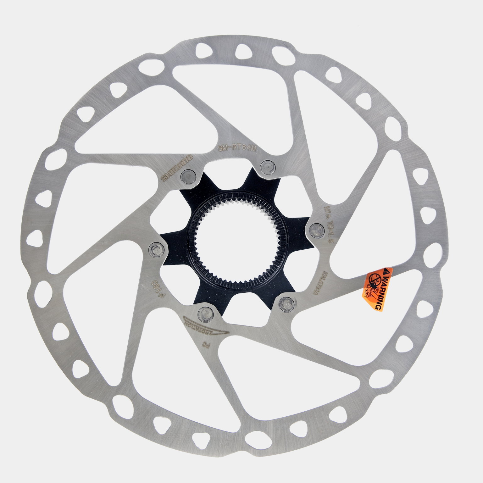 Discbrake rotor Deore 180 mm centerlock SM-RT64, jarrulevy - full image 2